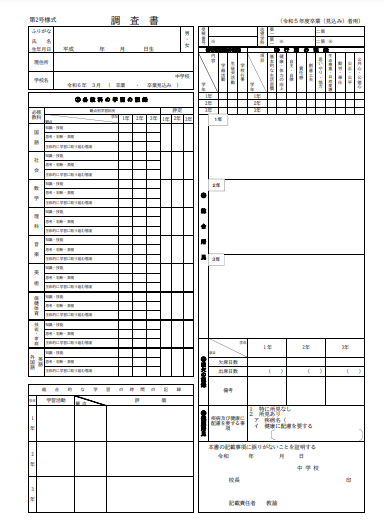 必修内申書対策 沖縄県公立高校】内申点の計算方法と効果抜群！7つの内申点