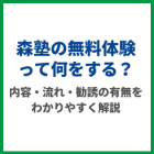 森塾の無料体験って何をする？内容・流れ・勧誘の有無をわかりやすく解説