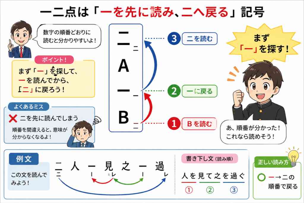中学生の漢文のコツ｜レ点・一二点の読み方と勉強法をやさしく解説