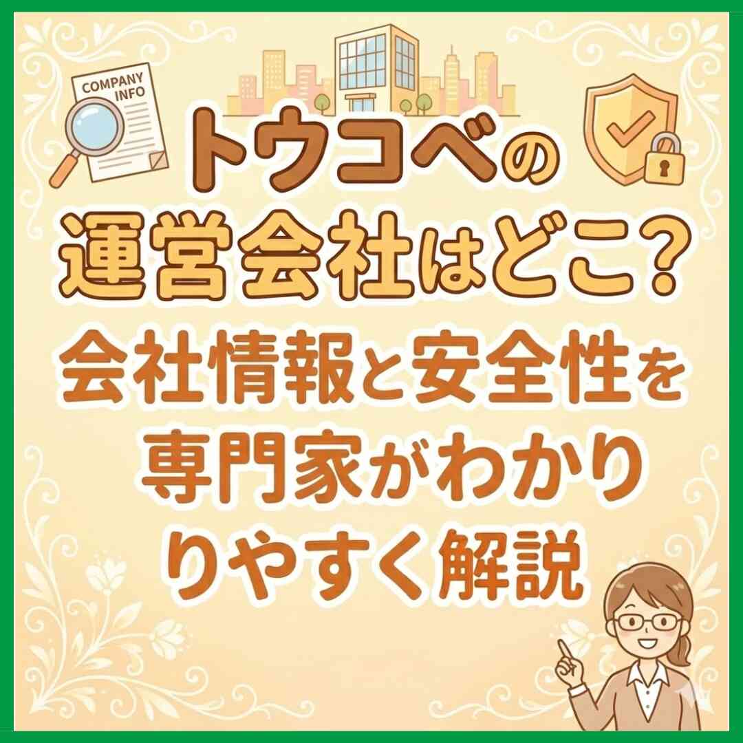 トウコベの運営会社はどこ？会社情報と安全性を専門家がわかりやすく解説