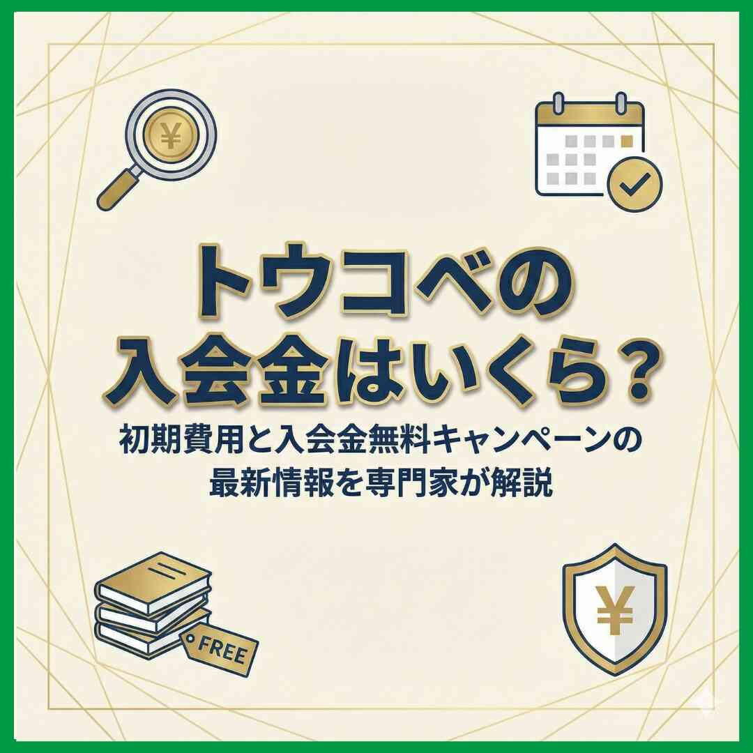 トウコベの入会金はいくら？初期費用と入会金無料キャンペーンの最新情報を専門家が解説