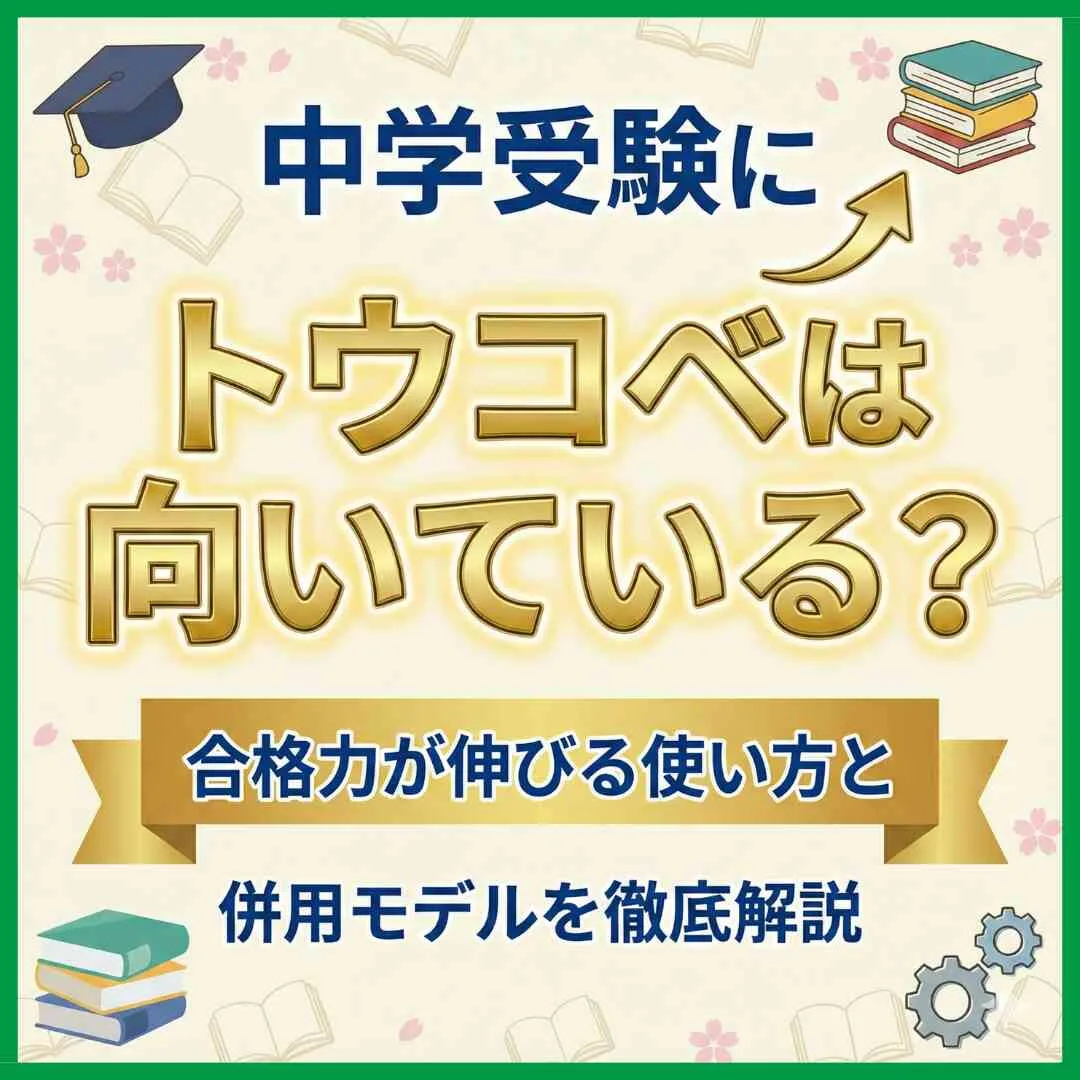 中学受験にトウコベは向いている？合格力が伸びる使い方と併用モデルを徹底解説