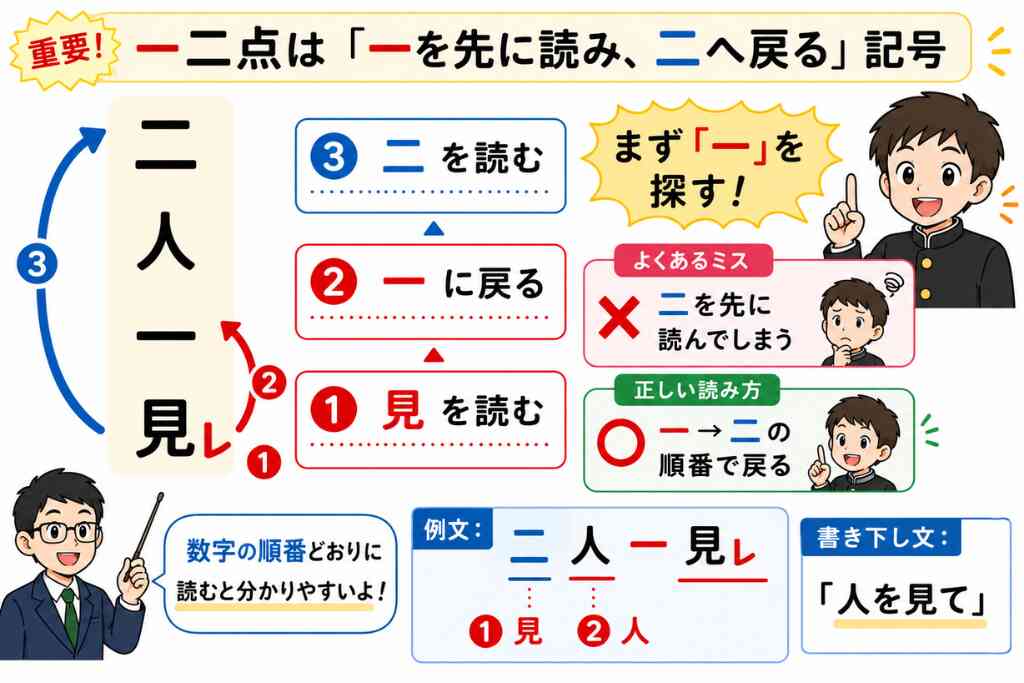 中学生の漢文のコツ｜レ点・一二点の読み方と勉強法をやさしく解説